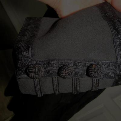 Lot 104: Antique Victorian All Black 3 Piece Top, Skirt, Jacket, SEE ALL 52 PHOTOS, Nice!