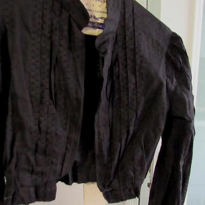 Lot 104: Antique Victorian All Black 3 Piece Top, Skirt, Jacket, SEE ALL 52 PHOTOS, Nice!