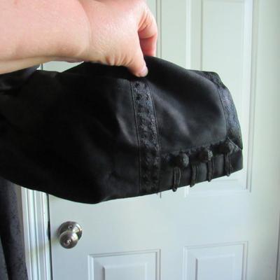 Lot 104: Antique Victorian All Black 3 Piece Top, Skirt, Jacket, SEE ALL 52 PHOTOS, Nice!