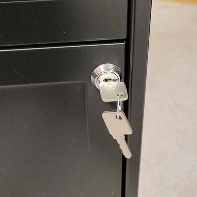 Black File Cabinet with Keys