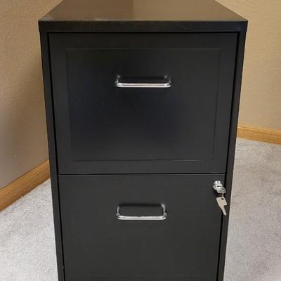 Black File Cabinet with Keys
