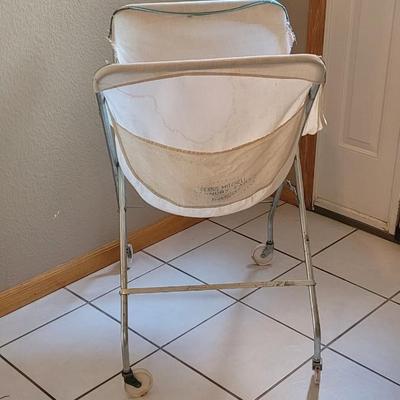 Vintage Mid Century Laundry Cart