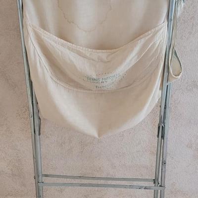 Vintage Mid Century Laundry Cart