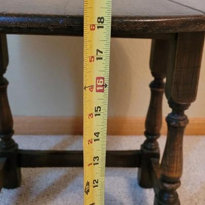 Folding Sides Wood Side Table
