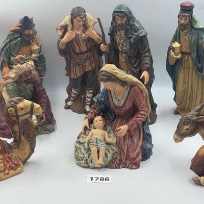 Collectible 9 Piece Nativity Set