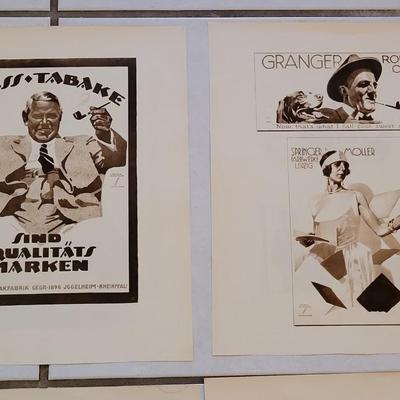 1920s Double Sided Advertisements