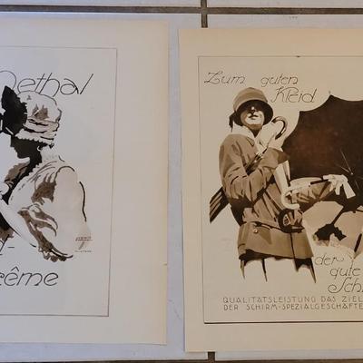 1920s Double Sided Advertisements