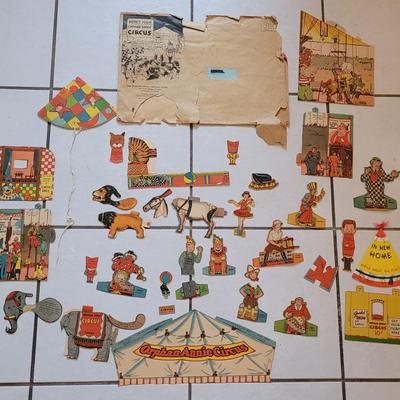 Old Orphan Annie Paper Doll Circus
