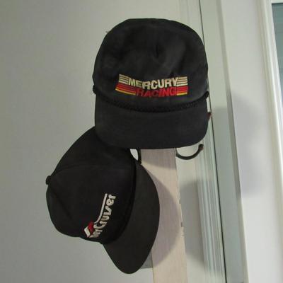 Lot 106:  2 Vintage 1970s Men's Baseball Hats, Mercury Marine and MerCruiser