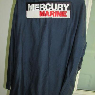 Lot 111:  Two More Merc Marine Shirts, XL-RG, One Has Different Patch on Back