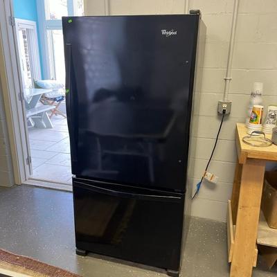 Refrigerator Whirlpool Black full size