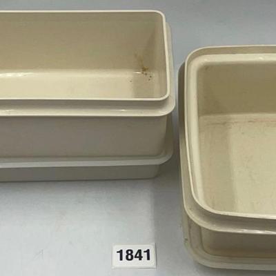 Vintage Tupperware Freeze and Save Ice Cream Boxes