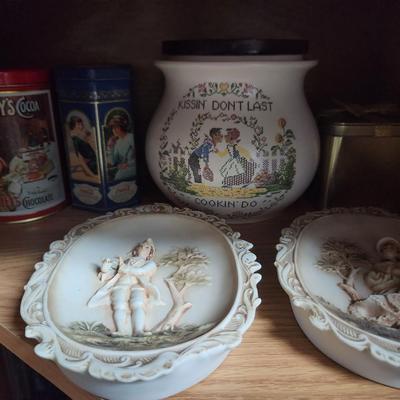 Cookie jar and antiques