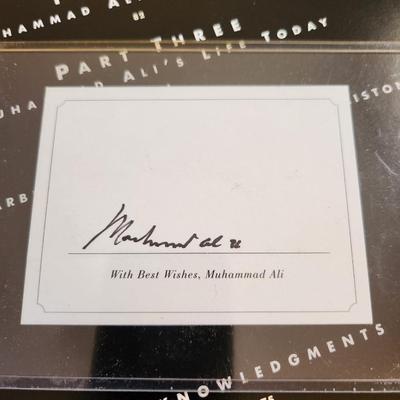 Muhammad Ali In Perspective by Thomas Hauser - with Authentic Autograph on Card