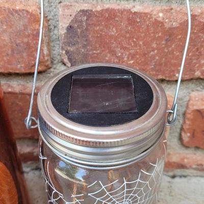 Halloween Solar & Battery Operated Twinkle Jars & Candle, and Push Light Jack o Lantern Light