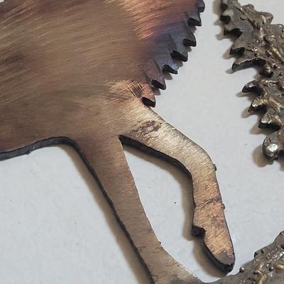 Vintage Metal Elk with Hooks