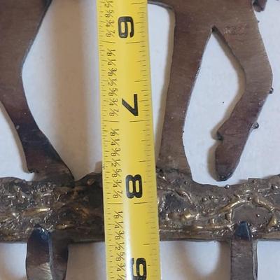 Vintage Metal Elk with Hooks