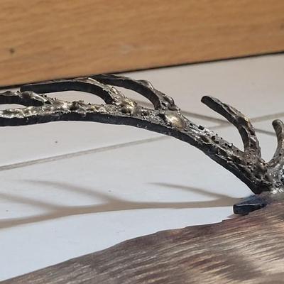 Vintage Metal Elk with Hooks