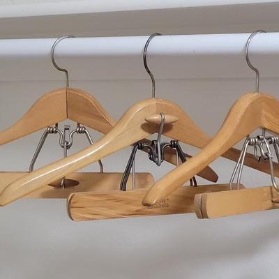 (3) Wood Setwell Suit Hangers