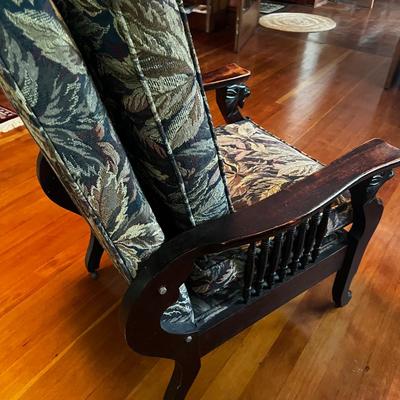 Antique Mahogany Griffin Chair 