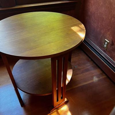 Stickley Cherry Round Parlor Table No. 703 