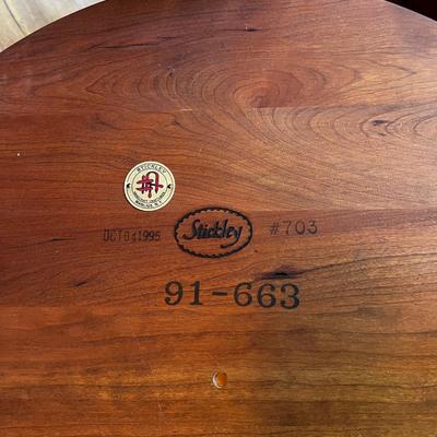 Stickley Cherry Round Parlor Table No. 703 