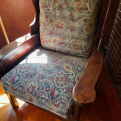 Pair of TELL City Armed Chairs, Wood 