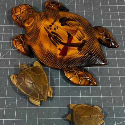 Carved Sea Turtle from Fiji & Tahiti 