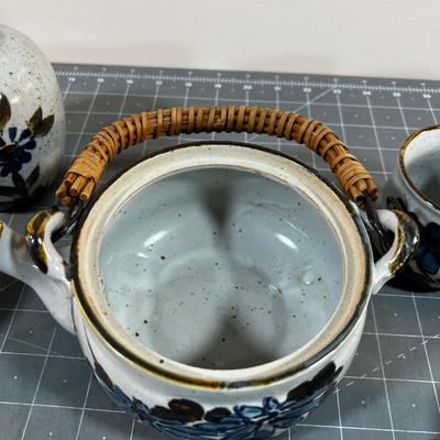 Japanese Stoneware Tea Set