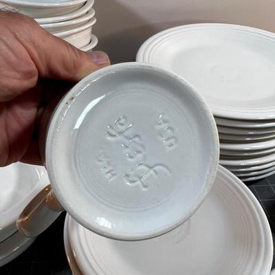 Super Set of FIESTA WHITE Dinnerware