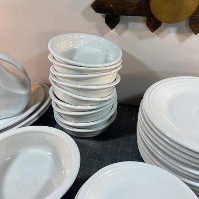 Super Set of FIESTA WHITE Dinnerware