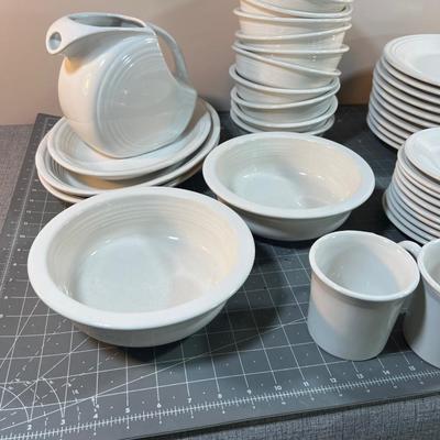 Super Set of FIESTA WHITE Dinnerware