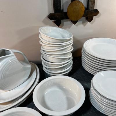 Super Set of FIESTA WHITE Dinnerware