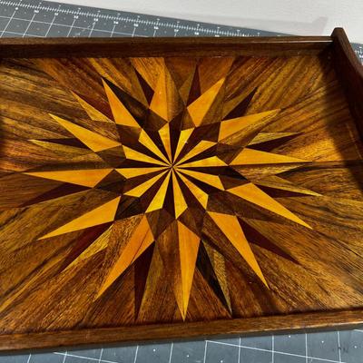 Beautiful Inlay Tray and Letter Opener