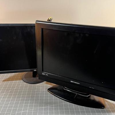 A Monitor and a TV 