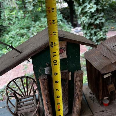 BIRD HOUSE AND YARD ART DIORAMA - MOON SHINE STILL 