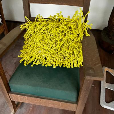 Small Rocker Arts & Craft: Chartreuse Pillow included. 