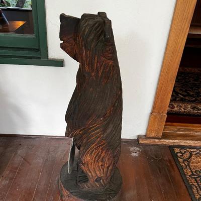 Carved Welcome BEAR 