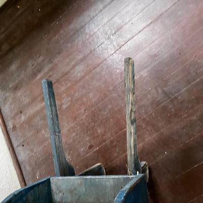 Decorative Wood Wheelbarrow Planter 