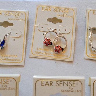 New Ear Sense Earrings 100% Hypo Allergenic (C)