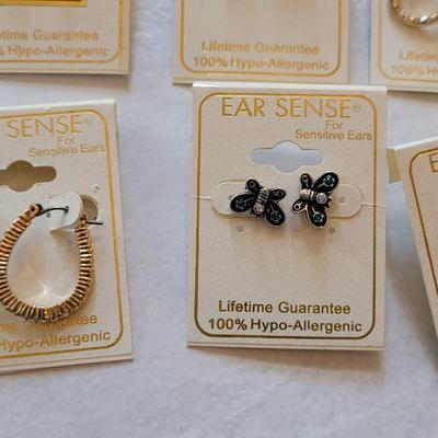 New Ear Sense Earrings 100% Hypo Allergenic (C)