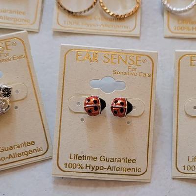 New Ear Sense Earrings 100% Hypo Allergenic (C)