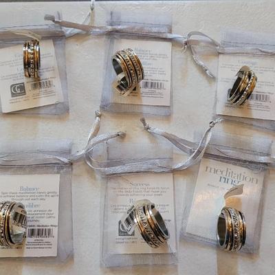 New (6) Meditation Rings