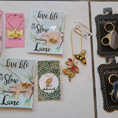 New Necklaces, a Bookmark, & Keychains
