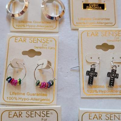 New Ear Sense Earrings 100% Hypo Allergenic (B)