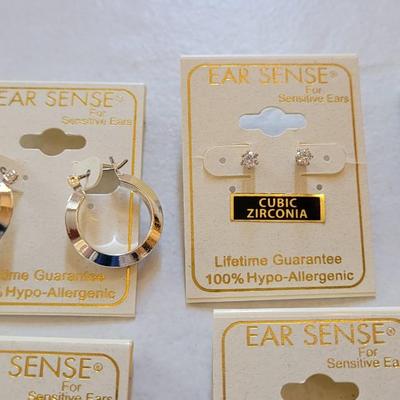 New Ear Sense Earrings 100% Hypo Allergenic (B)