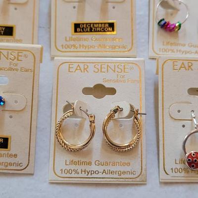 New Ear Sense Earrings 100% Hypo Allergenic (B)