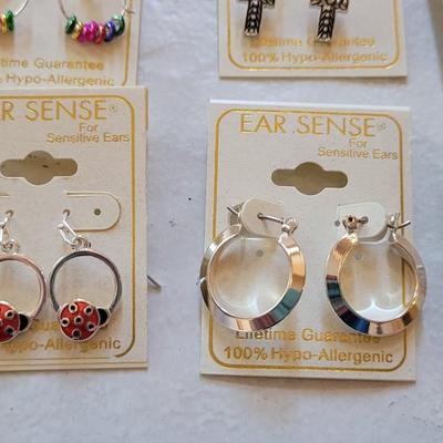 New Ear Sense Earrings 100% Hypo Allergenic (B)
