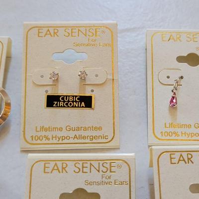 New Ear Sense Earrings 100% Hypo Allergenic (B)