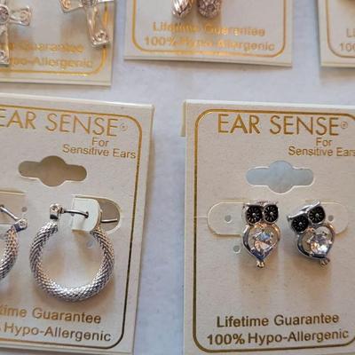 New Ear Sense Earrings 100% Hypo Allergenic (A)
